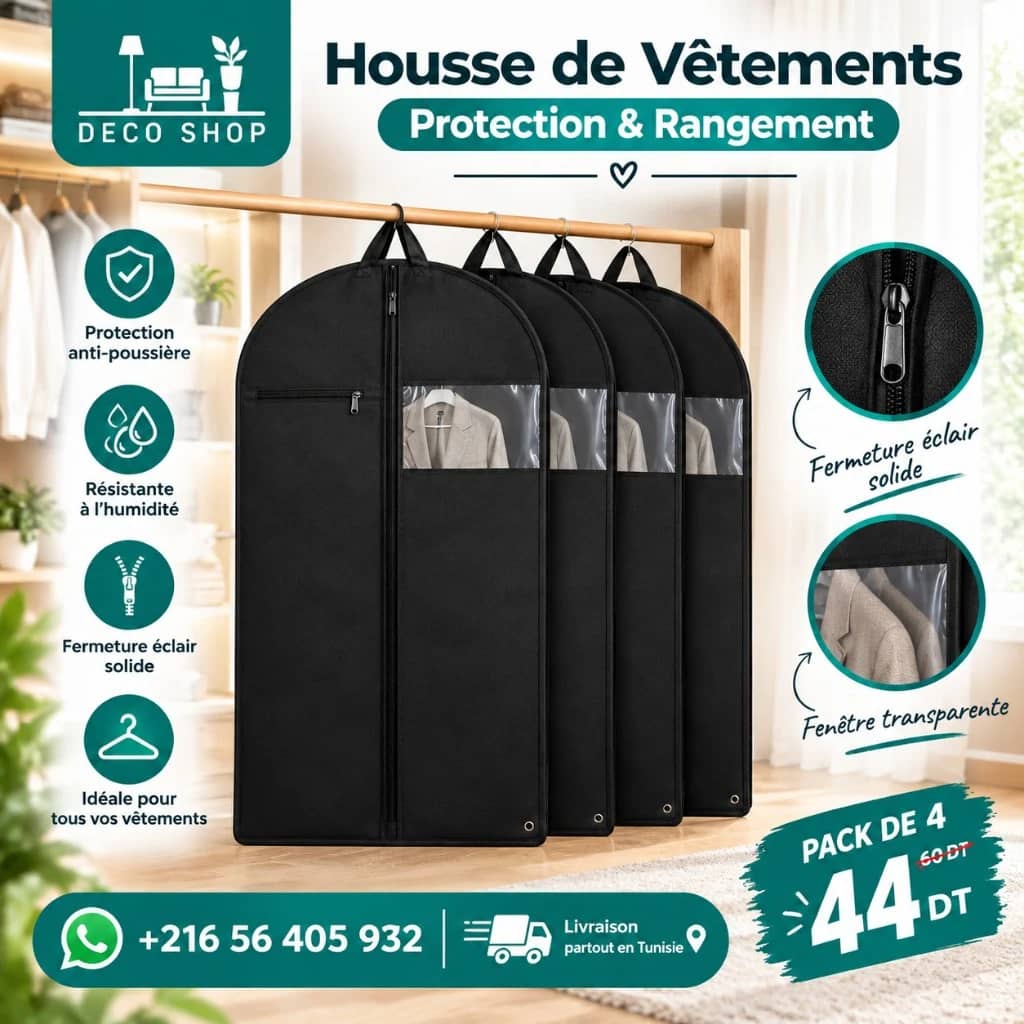 Deco Shop Plus غلاف الحوايج – حماية وترتيب