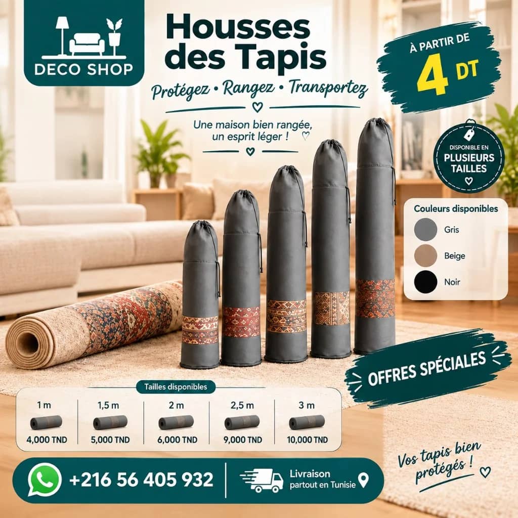 Deco Shop Plus غلاف ترتيب للزربية