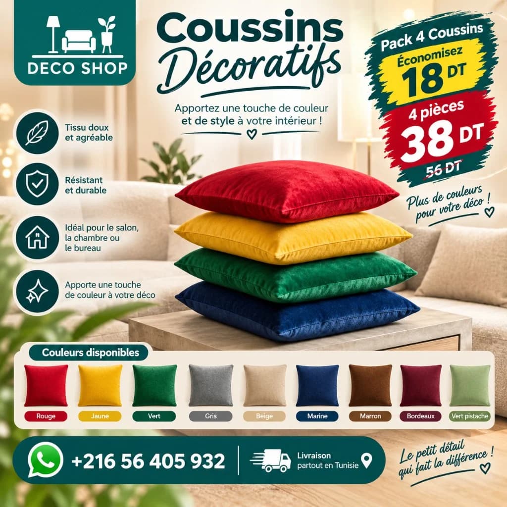 Deco Shop Plus وسادة ديكور