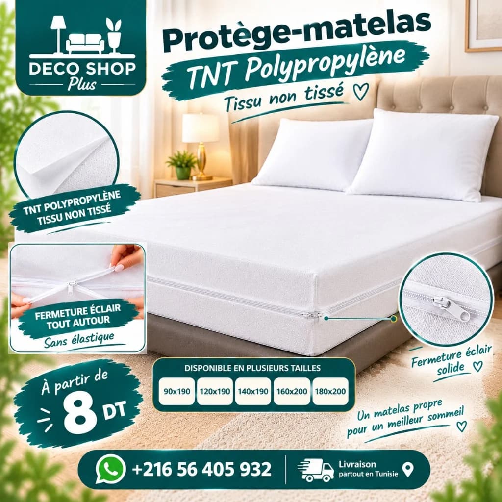 Deco Shop Plus Protège-matelas TNT – سحّاب
